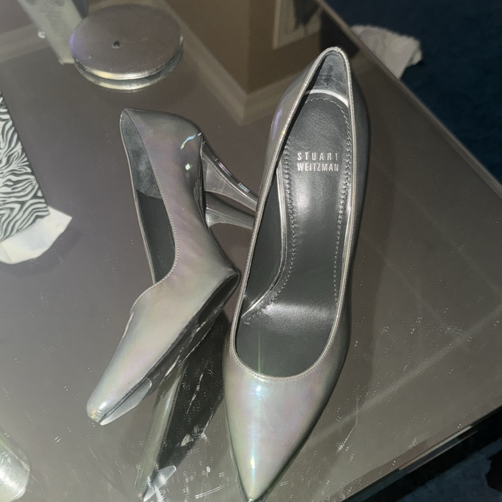 Stuart Weitzman Patent leather iridescent 6.5M - Picture 3 of 3